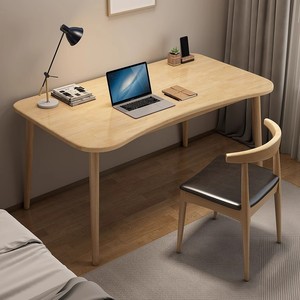 Solid Wood <b>Desk</b> Nordic Style 80cm100cm120cm140cm <b>Simple</b> Design For Bedroom Home Office Study <b>Desk</b> - Product Image 3