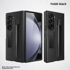ขาตั้งแบบซ่อนของ Huanmin รุ่นใหม่ ออกแบบมาสำหรับ Samsung Z Flip 6 มาพร้อมที่เก็บปากกาที่สะดวกสบาย และมีลวดลายลายลิ้นจี่ - Product Image 6