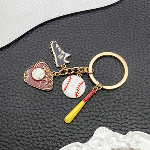 En gros Porte-clés casquette de baseball dessin animé, ensemble de baseball souvenir sportif DIY, pendentif pour sac à dos - Product Image 2