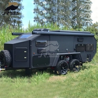 Vente Chaude Caravane Tout-Terrain 4x4 Remorque de Camping pour la Nature Usine Chinoise Meilleur Prix Luxe Mobile Grande Maison de Camping-Car