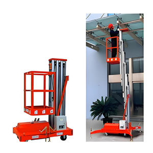 Plataforma de trabajo aéreo de elevación eléctrica de elevación de un hombre, plataforma de trabajo de aluminio portátil, elevador móvil de aluminio Industrial - Product Image 1