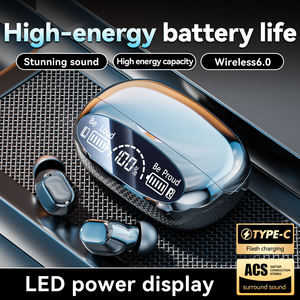 หูฟังไร้สาย M151 tws รุ่นขายส่ง บลูทูธ v6.0 คุณภาพเสียง HiFi สเตอริโอ เหมาะสำหรับออกกำลังกาย พร้อมไมโครโฟน สำหรับ Oppo Vivo Redme - Product Image 5