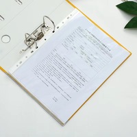 Classeur de bureau A4 à 2 trous, largeur arrière 75 mm, en PP, avec pince en D, FC556, pour le stockage de fichiers, directement de l'usine