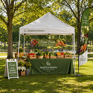 Carpa para Exteriores Personalizada para Concesiones <span class=keywords><strong>de</strong></span> Comida, 10x15 pies / 3x4.5 m, <span class=keywords><strong>con</strong></span> Techo Enrollable y Media Malla <span class=keywords><strong>con</strong></span> <span class=keywords><strong>Ventanas</strong></span> - Product Image 4