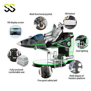 Simulateur de vol VR 9D (Avion/Hélicoptère) en métal pour intérieur, pour parcs à thème, de l'usine de Panyu, Guangdong - Product Image 6