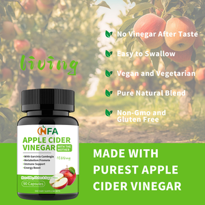 Cápsulas de vinagre de sidra de manzana de alta potencia con Garcinia Cambogia ayuda a estimular la energía, promover el metabolismo y cápsulas de apoyo inmunológico - Product Image 4