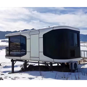 Modèles explosifs Bâtiments à structure en acier d'occasion modernes Maison de capsule spatiale préfabriquée portable avec cuisine - Product Image 2