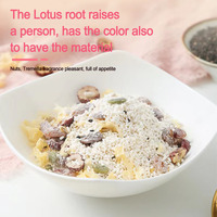 500 grammes d'amidon de racine de lotus avec soupe de noix de rose qiya poudre douce de racine de lotus instantanée