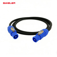 Bühnenbeleuchtungskabel Großbildschirm-LED-Display-Stromkabel 3-poliger Lautsprecher-Blau-Stecker Powercon-Kabel Stecker-zu-Stecker Verlängerungskabel