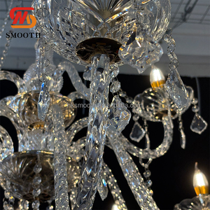 Lustre LED en cristal élégant de haute qualité pour décorations de cérémonie et de fête, lumières de mariage raffinées - Product Image 4