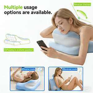 Bantal Ergonomis Premium Memory Foam Penyangga Leher Teknik Rajut untuk Tidur Tengkurap, Tidur Miring, dan Kontur Wajah saat Bermain Ponsel - Product Image 3