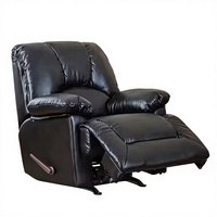Bestseller Hochwertiger Wohnzimmer Komfortabler Schwarzer Leder Einzelner Relaxsessel