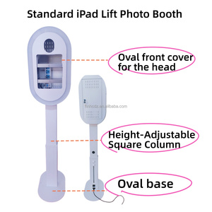 Fabrieksaanbieding <span class=keywords><strong>iPad</strong></span> deelstation fotohokje camera geschikt voor bruiloft evenementenverhuur, met ring LED-licht flightcase - Product Image 4