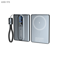 Power Bank Layar TFT Kabel PD40 Tipe-C 360 ° Power Bank Pengisi Daya Nirkabel Magnetik 10000mAh