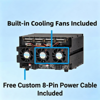 8-Bay 2.5" U.2/SAS/SATA NVMe Tri-Mode Drive Cage Dual 5.25" Optical Bay PCIe 4.0 Backplane W/ Fans Private Mold Made in China