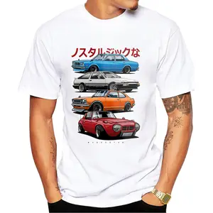 Toptan giyim jdm-Yeni yaz moda erkek T-Shirt JDM Mix Civic CRX Integra araba baskı T-Shirt