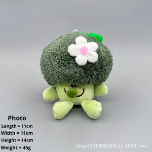 Porte-clés en peluche mignon en forme de légumes et de fruits (<span class=keywords><strong>oignon</strong></span>, gingembre, <span class=keywords><strong>ail</strong></span>), unisexe, rembourrage en coton PP, thème sous-marin, restaurant de fondue chinoise - Product Image 4