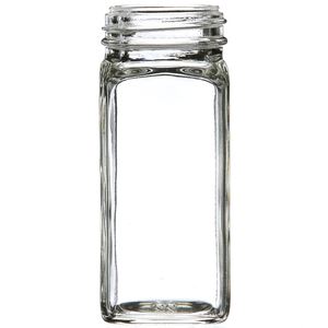 Vente en gros Bouteilles d'assaisonnement vides en verre carré transparent de 4oz 120ml Pots à épices avec couvercles shaker - Product Image 3