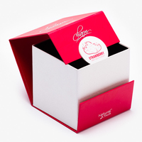 Boîtes cadeaux cylindriques rigides en carton recyclé avec logo personnalisé en relief, doublure en éponge, sans couvercle, pour l'emballage des bougies