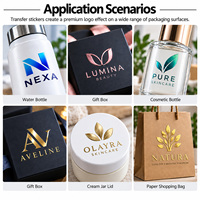 Autocollant UV DTF pour verres avec impression de nom personnalisée et décalcomanies de marque sur mesure pour les fournisseurs de verrerie