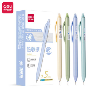 Deli Thermal Eraser Gel Pen 0.5mm ST Tip Press Closure For School Office Use - Product Image 3