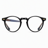 Montures de lunettes rondes unisexes TR90 ultra légères, design solide, verres PC anti-lumière bleue et étanches pour une utilisation quotidienne sur ordinateur