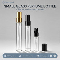 Flacon de parfum rechargeable avec couvercle doré, 5 ml, en verre, vide, flacons d'échantillon de Cologne de 10 ml avec boîte de luxe