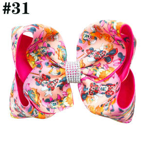 Fermagli per capelli di Halloween 6 ''Jojo grandi fiocchi per capelli grande arco del ringraziamento per bambini piccoli accessori per capelli Jack Hocus Pocus - Product Image 6