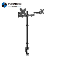 MD7842 17 "-27" 10kg Bras de moniteur double articulé économique Support de bureau pour écran de moniteur Support pour ordinateur Support VESA