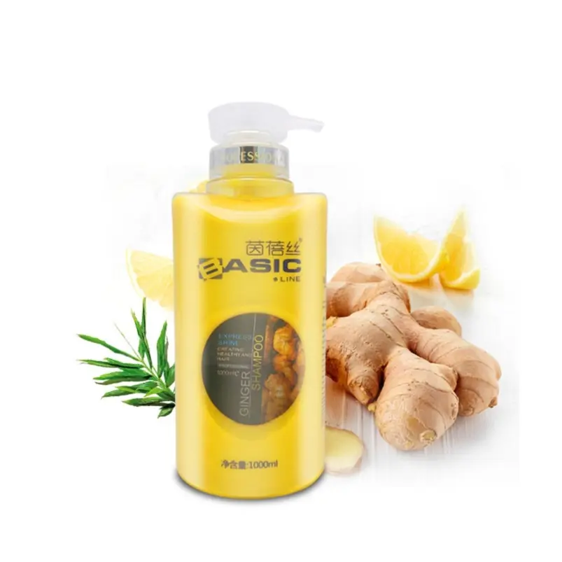 Logo personalizzato private label OEM organic ginger stop forfora stop prurito shampoo