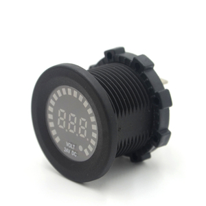 Indicador de Voltaje de 12V en Oferta, Voltímetro Digital Redondo - Product Image 1