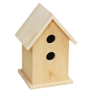 China Fabrik BSCI Holz Vogelhaus, DIY Nest Dox Nest Haus Vogelhaus Vogel Box Holz Garten Box