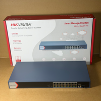 Commutateur PoE intelligent géré 16 ports Gigabit HIK DS-3E1518P-EI d'origine, neuf, avec port fibre optique IEEE 802.3az pour réseau CCTV