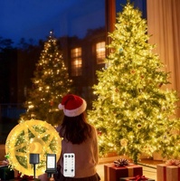 Guirlande lumineuse en forme de pétard, fil de cuivre, 8 modes, télécommande, minuterie, clignotement, défilement, pour arbre, chambre, fenêtre, décoration de festival
