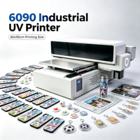Impresora UV Industrial Automática de Producción en Masa de 60x90cm con Cámara CCD, Máquina de Impresión Plana para Superficies Planas y Cilíndricas