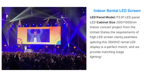 Pantalla LED Capacitiva HD P3.91 para Video Wall, Panel de Visualización de Alquiler para Interiores y Exteriores, para Fondo de Escenario, Conciertos, Eventos en Vivo, EE. UU. - Product Image 4