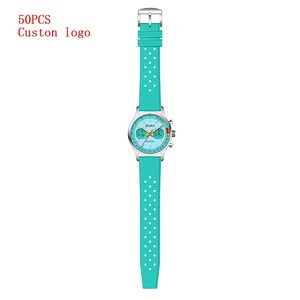 Custom <b>Chronograph</b> Watch for Man FKM Band Seagull ST19 <b>Automatic</b> Mechanical Movement Wristwatches Sapphire Racing Clock OEM - Product Image 5