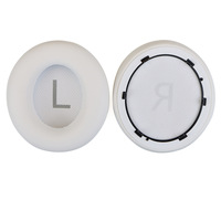 Coussinets d'oreille de remplacement pour Anker Soundcore Space Q45, en cuir protéiné doux pour la peau, surface lisse, réduction de la pression