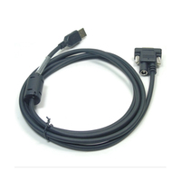 Cable de Escáner de Código de Barras Industrial Micro-USB Macho a RS232 DB15 de 3M con Núcleo de Ferrita para Uso en Computadoras