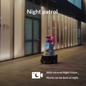 <span class=keywords><strong>Robot</strong></span> de patrouille extérieur autonome Pangolin Black Cat Sheriff avec navigation radar à 360 degrés, autonomie de 8 heures, surveillance vidéo, 30AH - Product Image 4
