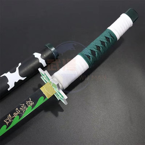 Spada Nichirin di Sanemi Shinazugawa Wind Breathing, Lunghezza Completa 104cm, Peso Netto 1KG per Esposizione - Product Image 5