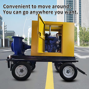 Bomba de agua móvil de irrigación de 6 pulgadas, diésel, de una etapa, de alta presión, de flujo mixto tipo caracol, 15KW, 12/14 pulgadas - Product Image 5