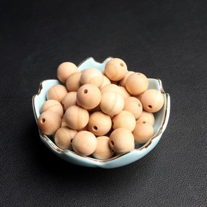Peach Wood Beads Round Natural Color Small Hole For <b>Bracelet</b> Making Bulk Pack - Product Image 4