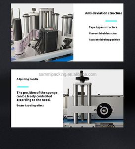 Produit phare 2026 – Applicateur d'étiquettes cylindriques automatique sans plis, pneumatique, pour bouteilles cosmétiques rondes - Product Image 3