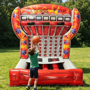 Carnaval de qualité commerciale en plein air Défi pour enfants Jeux de sport But de basket-ball gonflable Jeux de fléchettes de football - Product Image 2