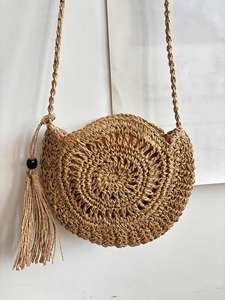 กระเป๋าถือสะพายข้างทรงกลวงประดับ<span class=keywords><strong>พู่</strong></span>ห้อย สไตล์ใหม่ ลายดอกไม้ <span class=keywords><strong>ทำ</strong></span>จากเชือกกระดาษสาน ซิปปิด สะพายไหล่เดียว ลำลอง สำหรับผู้หญิง ขายส่งจากโรงงาน - Product Image 3