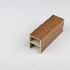 Faux-plafond extérieur en bois coextrudé laminé-plastique encastré en bois-plastique - Product Image 6