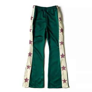 OEM Logo Custom Embroidery Elastic Waist High Quality Street Wear <b>Straight</b> Wide <b>Leg</b> 100% Nylon <b>Pants</b> Men <b>Track</b> <b>Pants</b> - Product Image 1