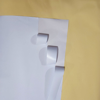 Étiquette autocollante prédécoupée en papier couché C1S C2S, papier d'art double couche, autocollant uni