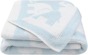 Baby Blanket - <strong>Blue</strong> Elephant Ultra Soft Thick for Newborns, Throw Blanket for <strong>Crib</strong>, Stroller Cover | Perfect Baby Gift - Product Image 2